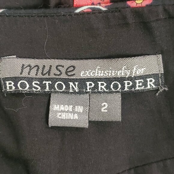 Vintage Boston Proper Womens Y2K Patchwork Babydoll Maxi Dress Size 2 Preppy 90S - Picture 4 of 11